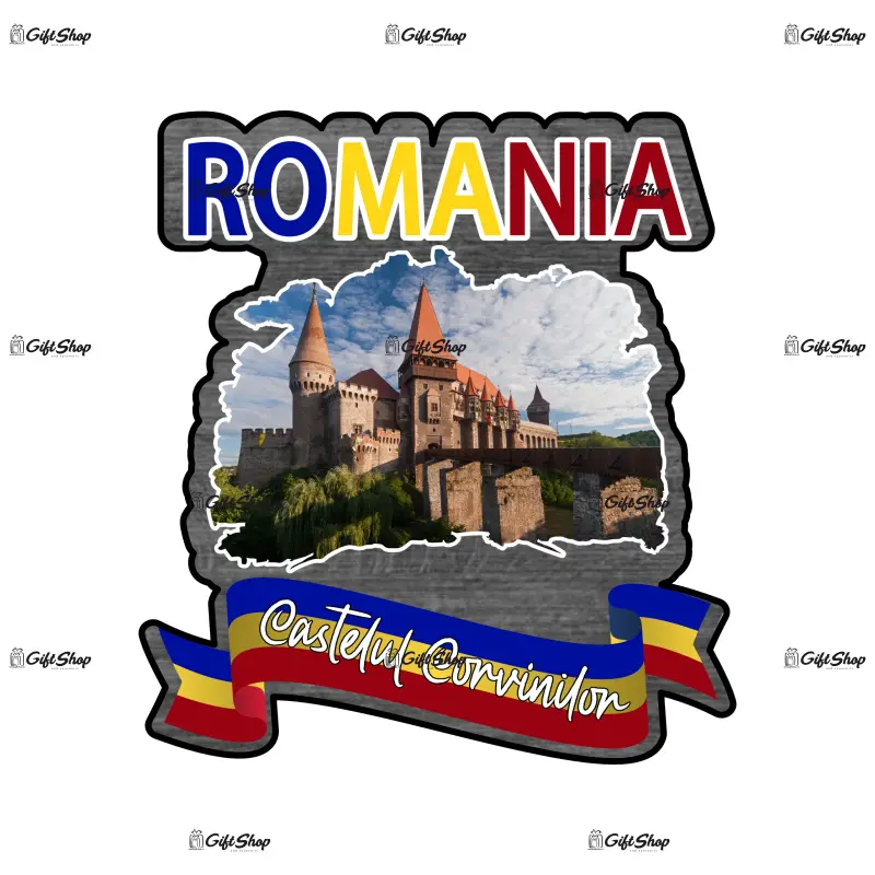 Castelul corvinilr romania, magnet frigider mgs164